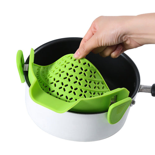 Clevara™ Silikon Abgieß-Stopper – Smartes Küchen-Gadget gegen Spritzer & Chaos