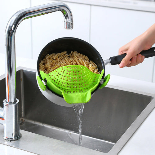 Clevara™ Silikon Abgieß-Stopper – Smartes Küchen-Gadget gegen Spritzer & Chaos